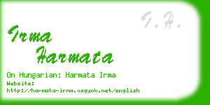 irma harmata business card